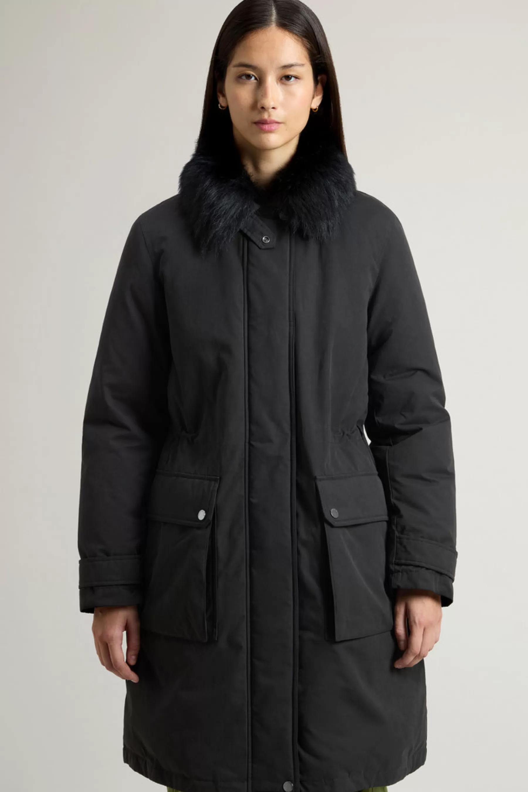 Hot Arctic Parka van Mountain Cloth met verwijderbare capuchon en bontkraag DAMES Parka