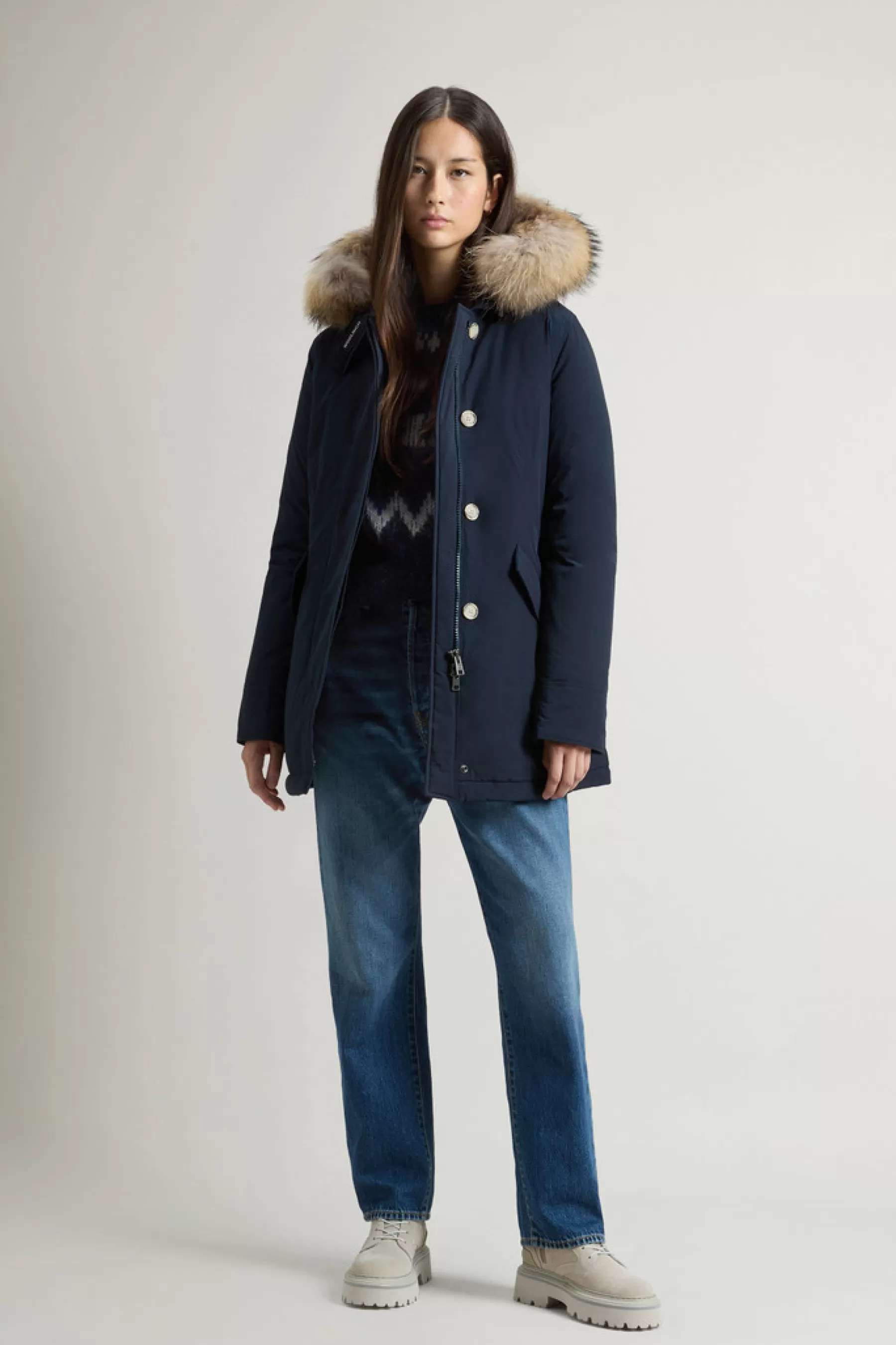 Hot Arctic Parka van Urban Touch met afneembaar bont DAMES Parka