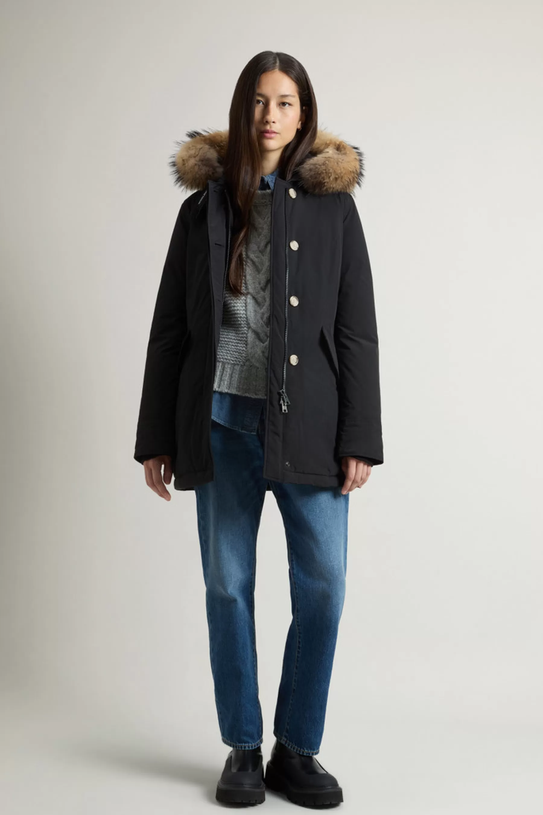 Clearance Arctic Parka van Urban Touch met afneembaar bont DAMES Parka