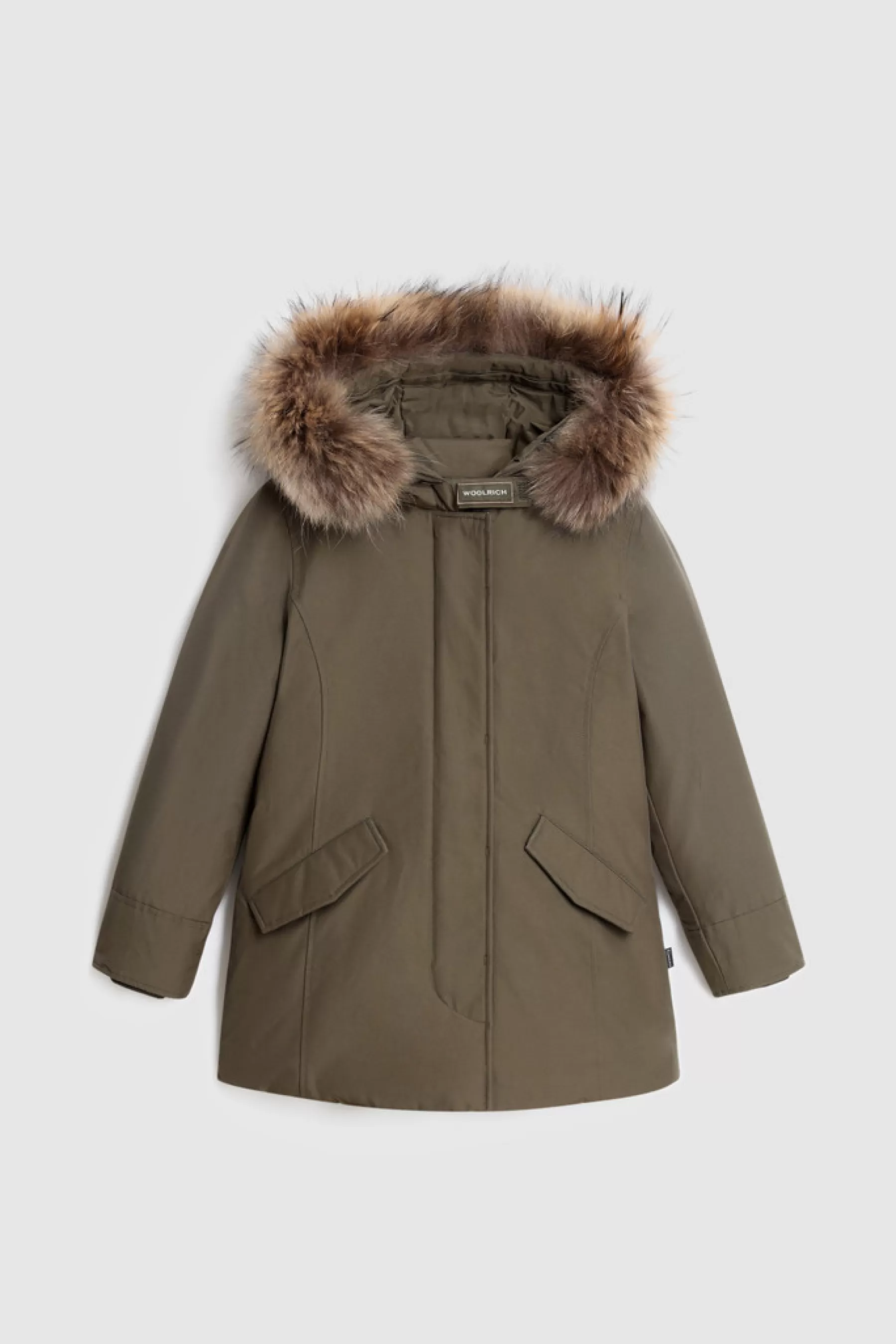Outlet Arctic Parka voor meisjes met afneembare rand van namaakbont Kinderen Parka