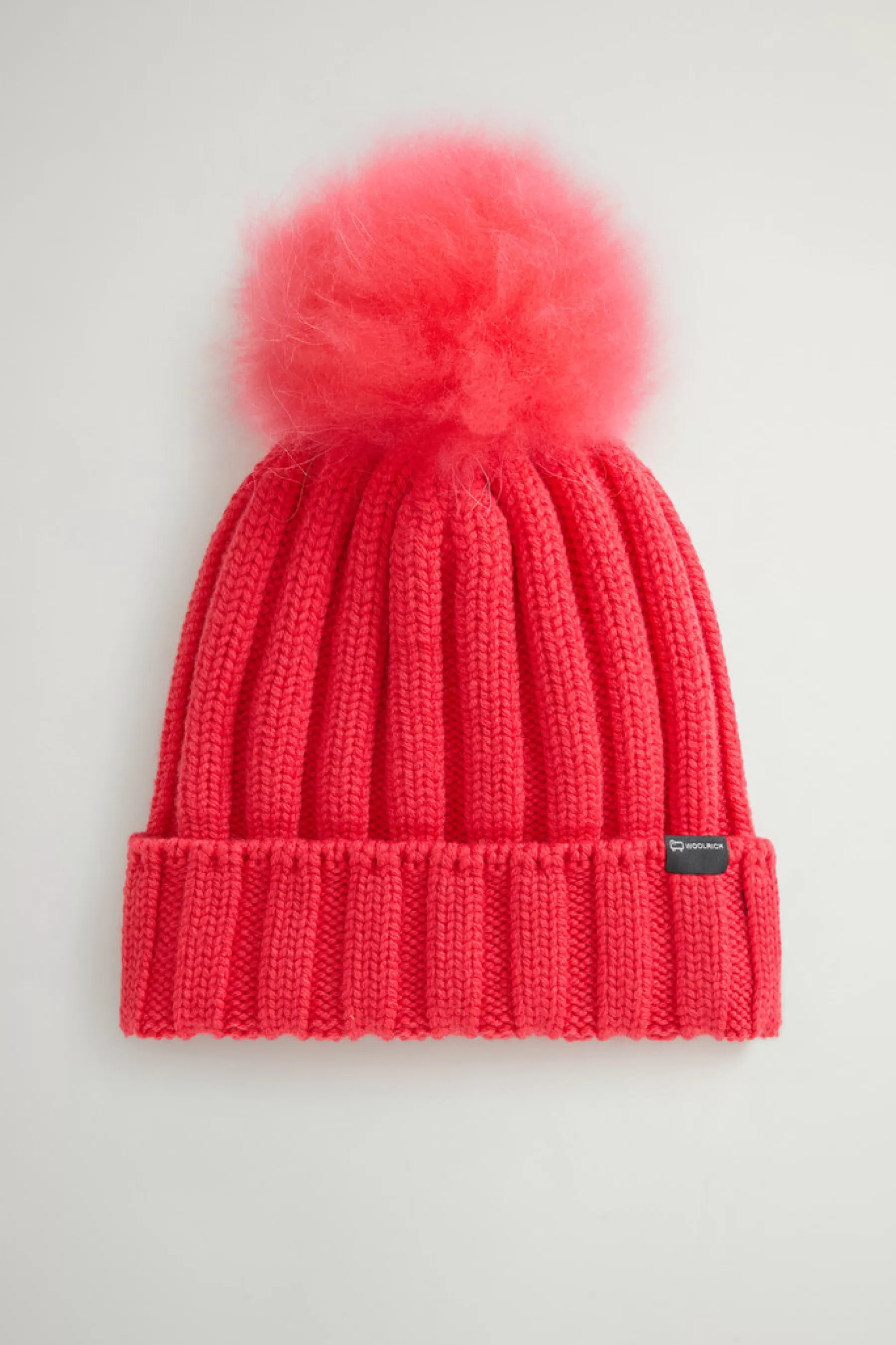 Flash Sale Beanie van zuivere scheerwol met kasjmieren pompom DAMES Hoeden En Mutsen