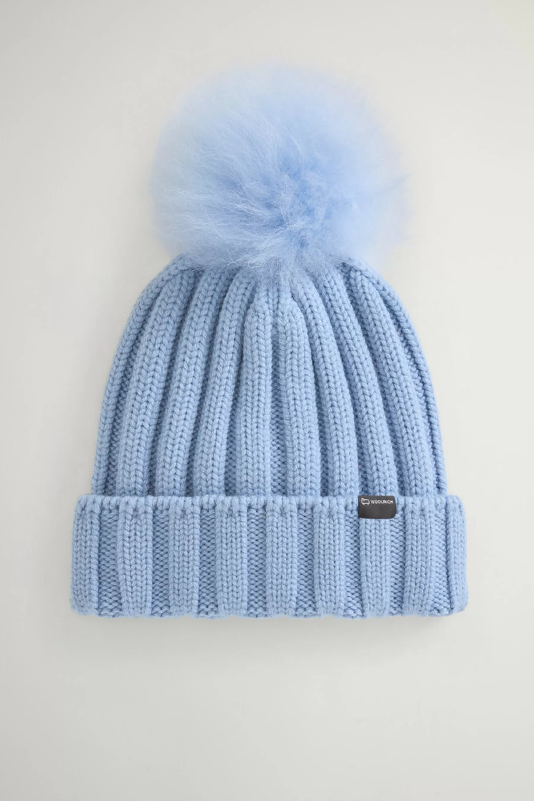 Outlet Beanie van zuivere scheerwol met kasjmieren pompom DAMES Hoeden En Mutsen