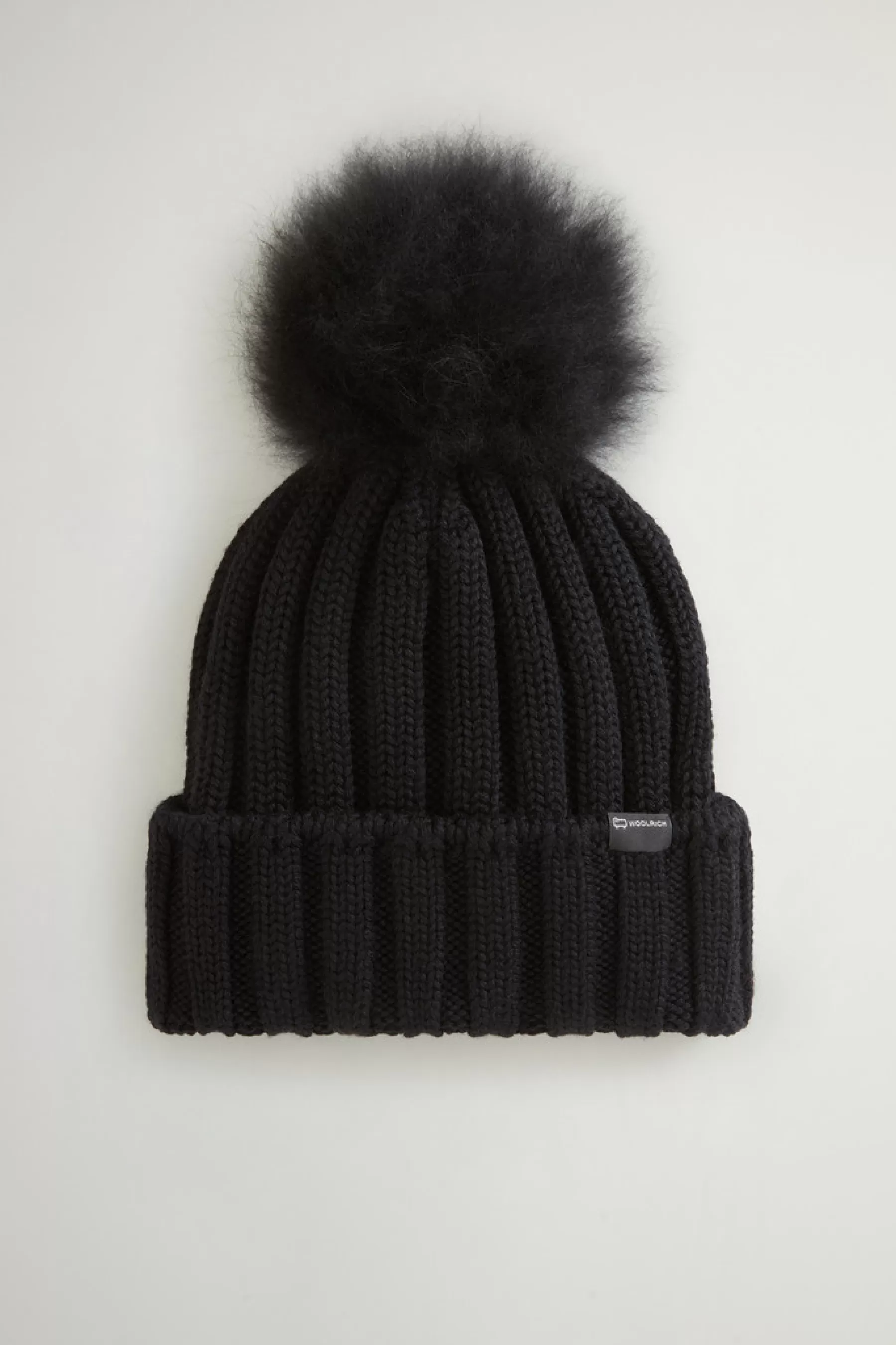 Hot Beanie van zuivere scheerwol met kasjmieren pompom DAMES Hoeden En Mutsen