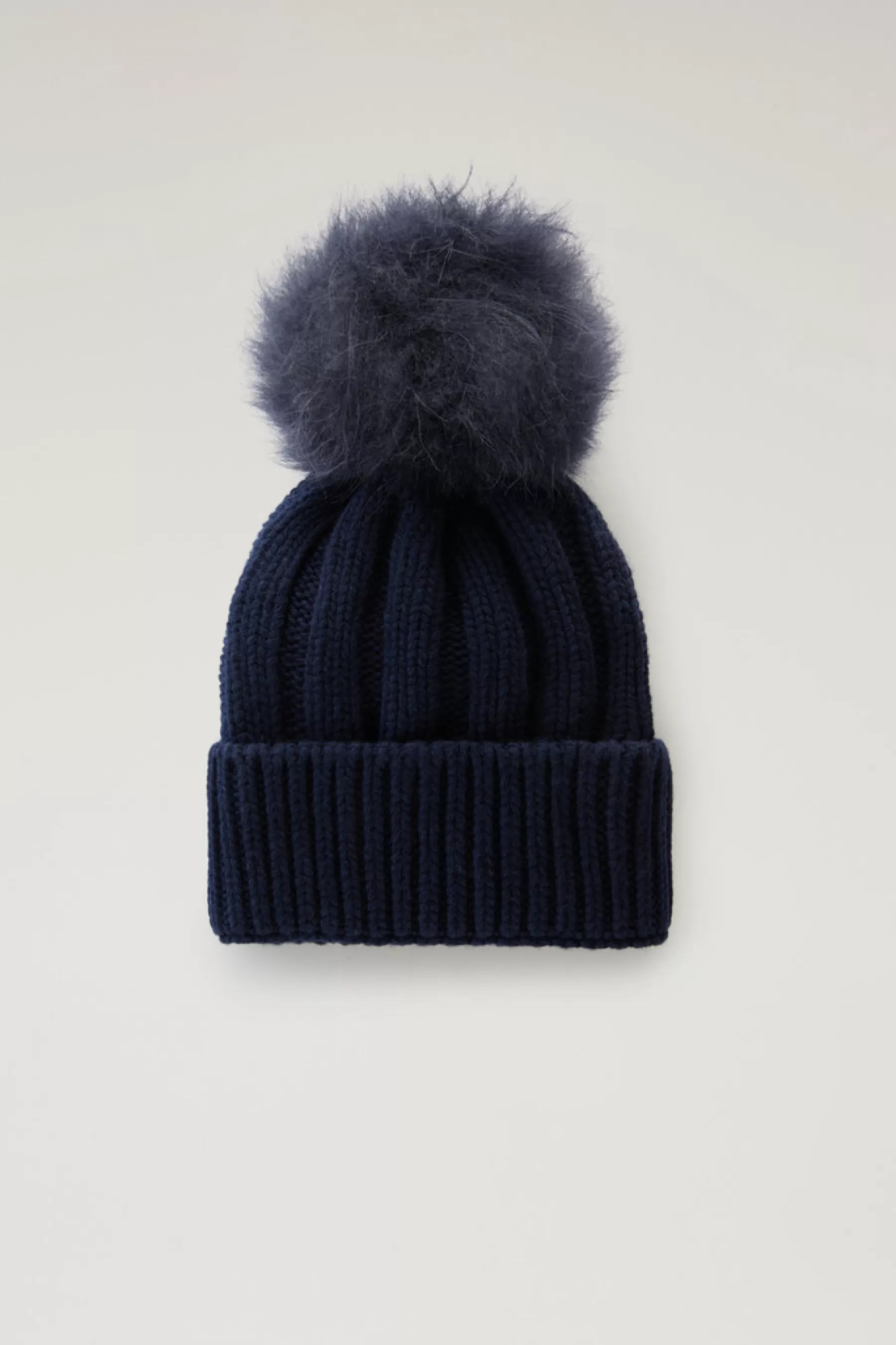Clearance Beanie voor meiden van zuivere scheerwol met kasjmieren pompom Kinderen Accessoires