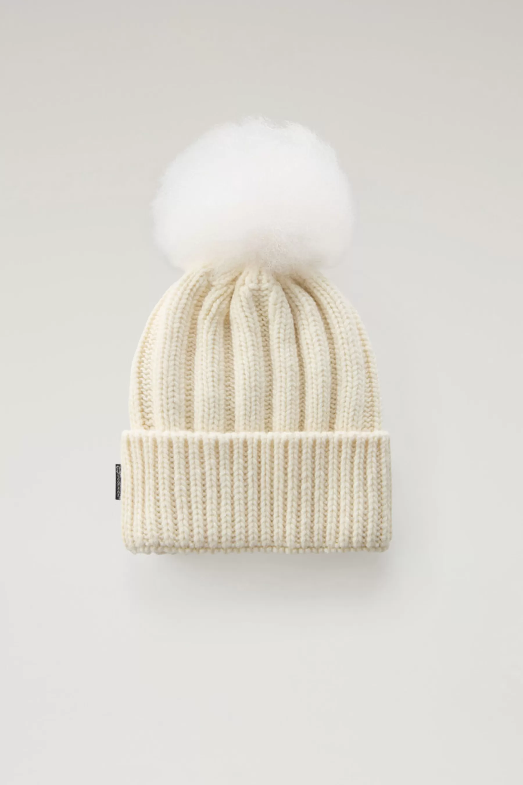 New Beanie voor meiden van zuivere scheerwol met kasjmieren pompom Kinderen Accessoires
