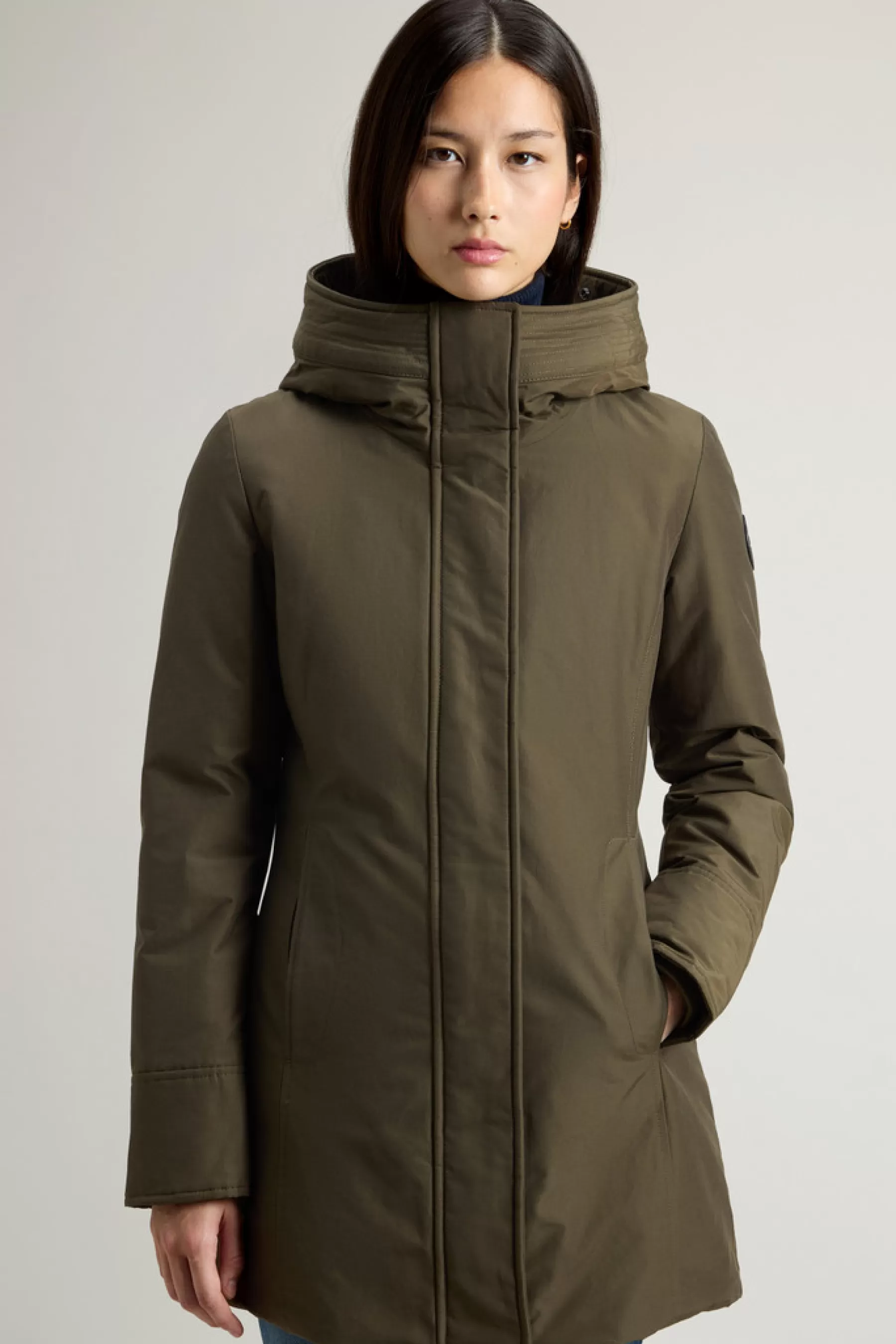 Store Boulder Parka van Ramar Cloth met capuchon en afneembare rand van imitatiebont DAMES Parka