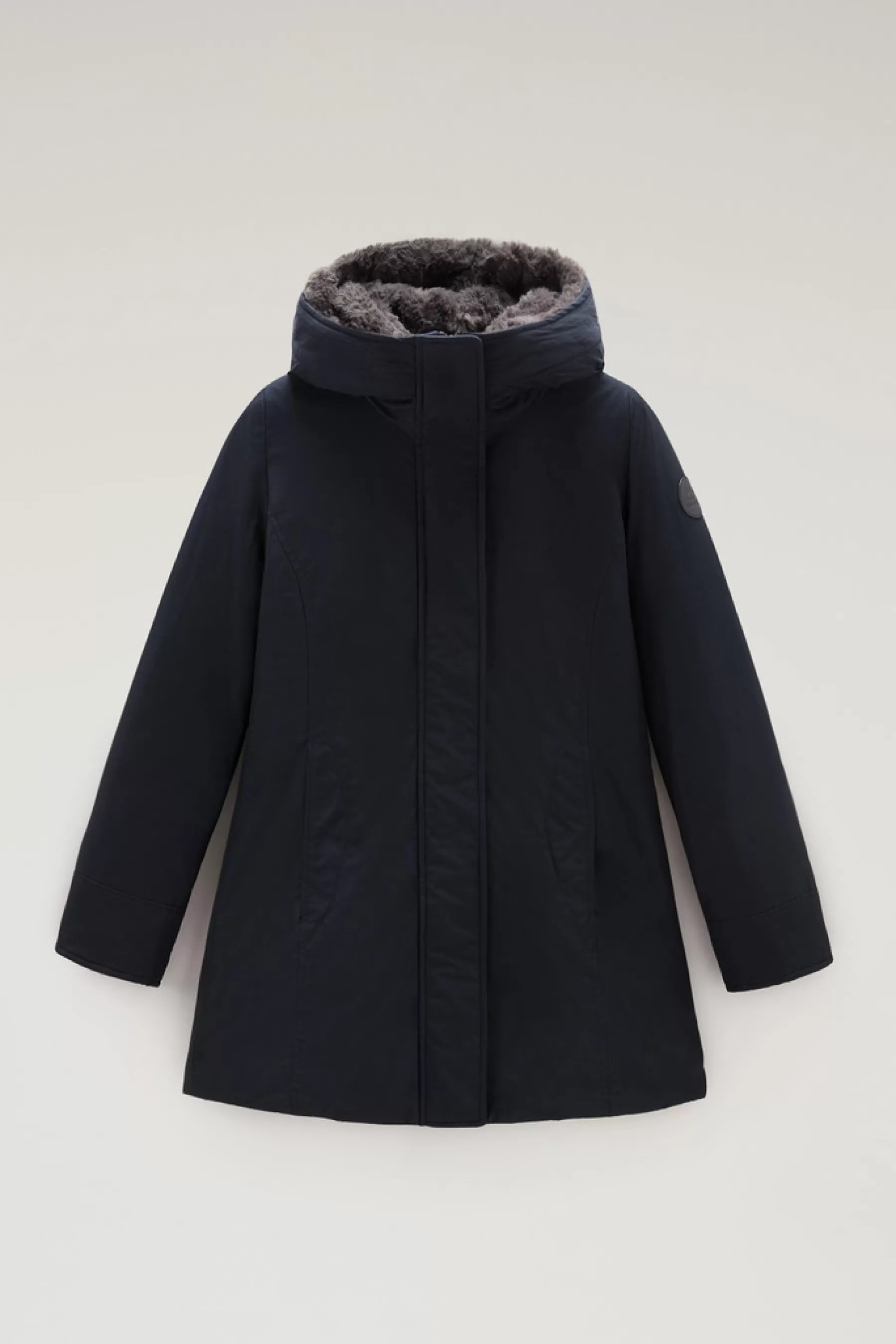Cheap Boulder Parka van Ramar Cloth met capuchon en afneembare rand van imitatiebont DAMES Parka