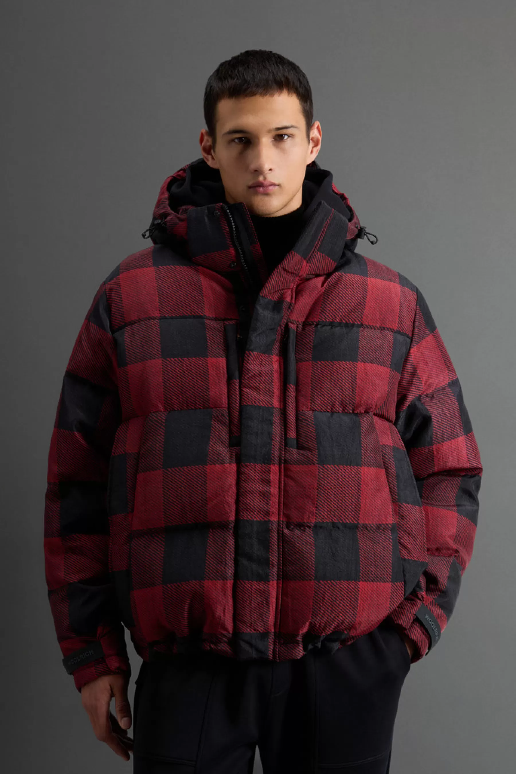 New Check Parka van Olmetex-nylon by Todd Snyder DAMES Donsjassen | Parka