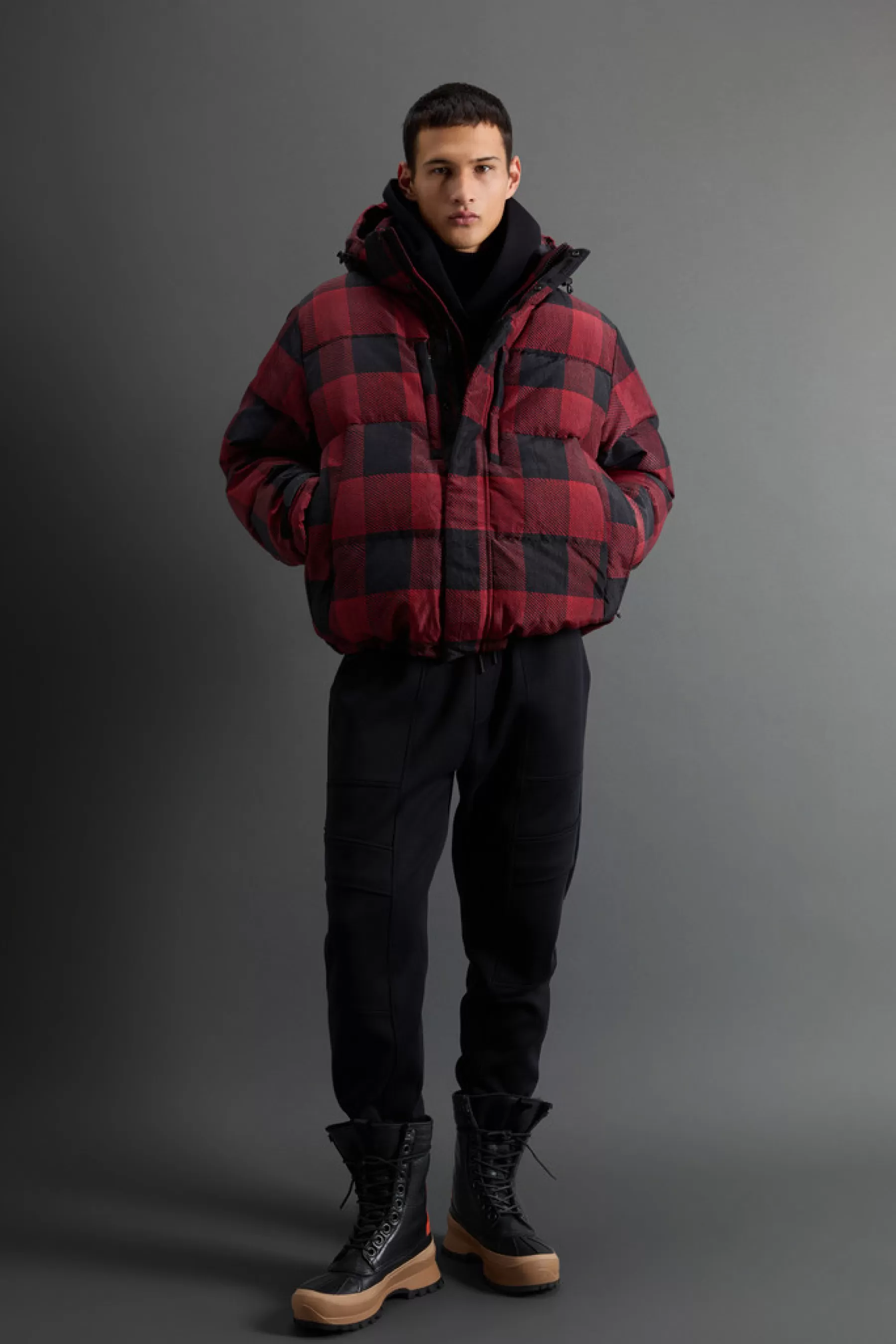 New Check Parka van Olmetex-nylon by Todd Snyder DAMES Donsjassen | Parka