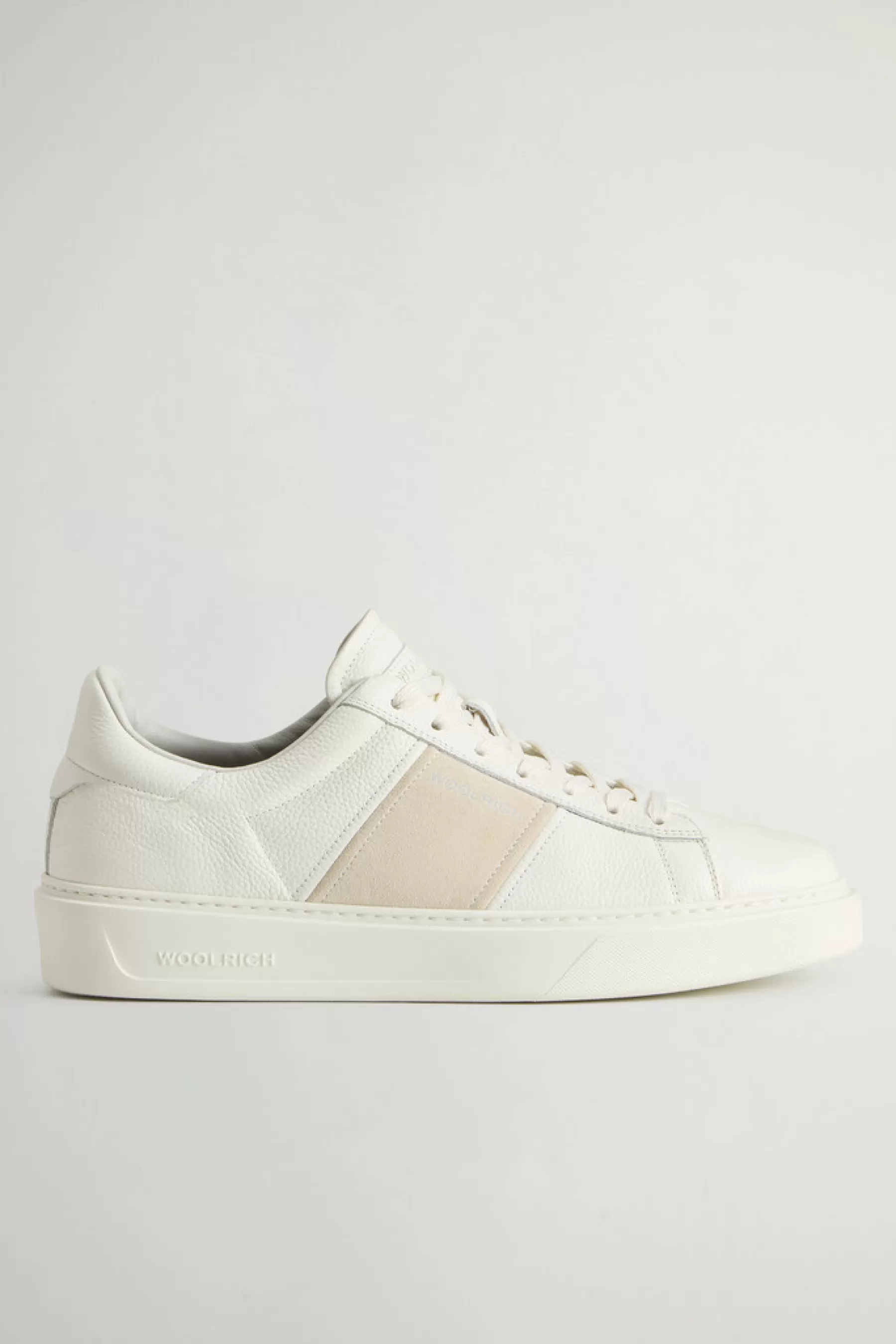 Outlet Classic Court-sneakers van getrommeld leer met suède strook Heren Sneakers