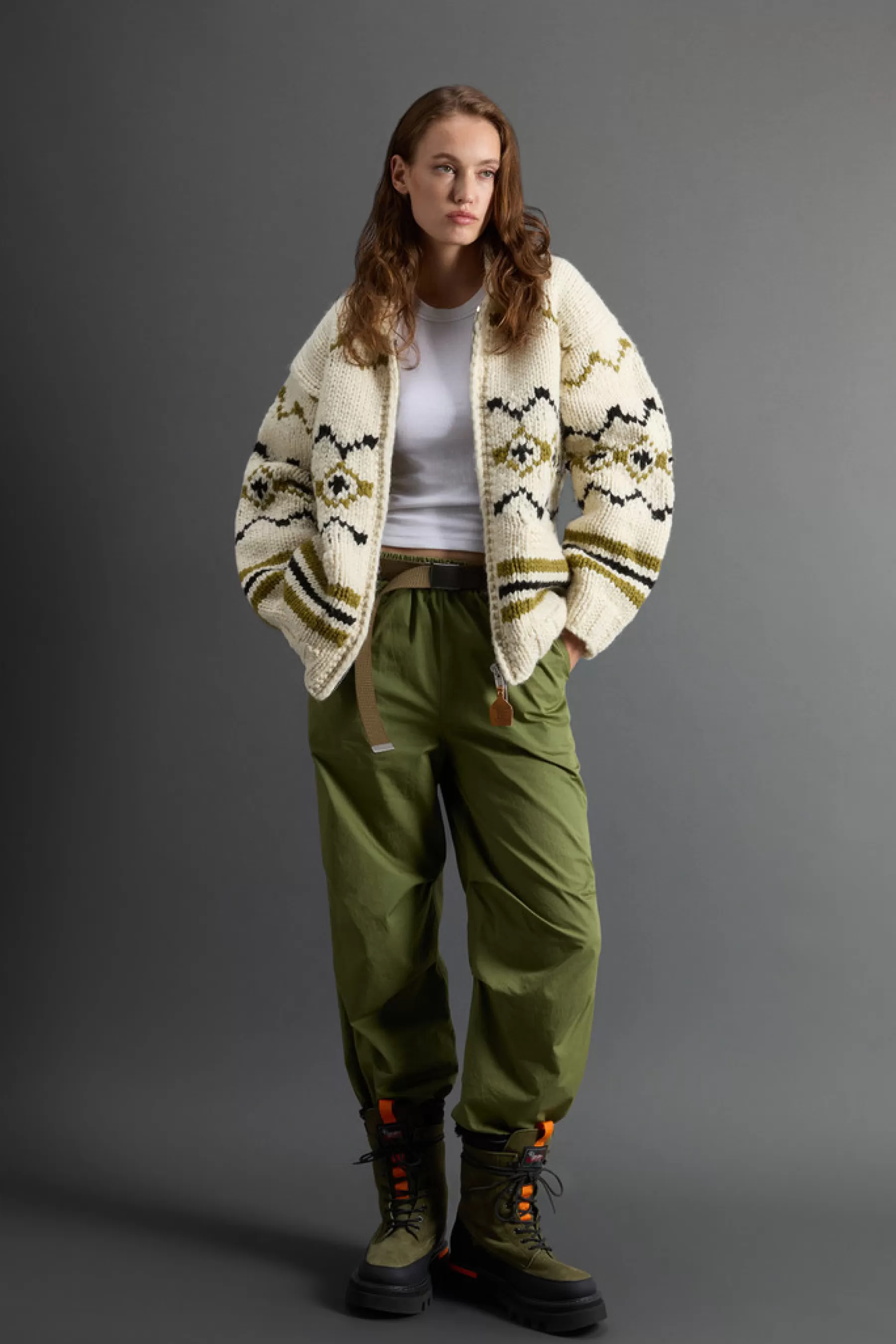 Outlet Cowichan vest van zuivere wol met contrasterend patroon by Todd Snyder DAMES Truien | Truien