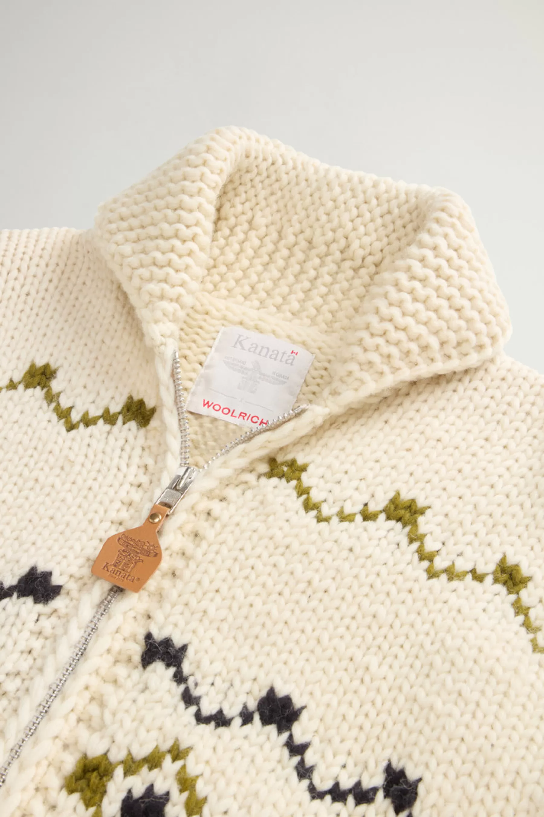 Outlet Cowichan vest van zuivere wol met contrasterend patroon by Todd Snyder DAMES Truien | Truien