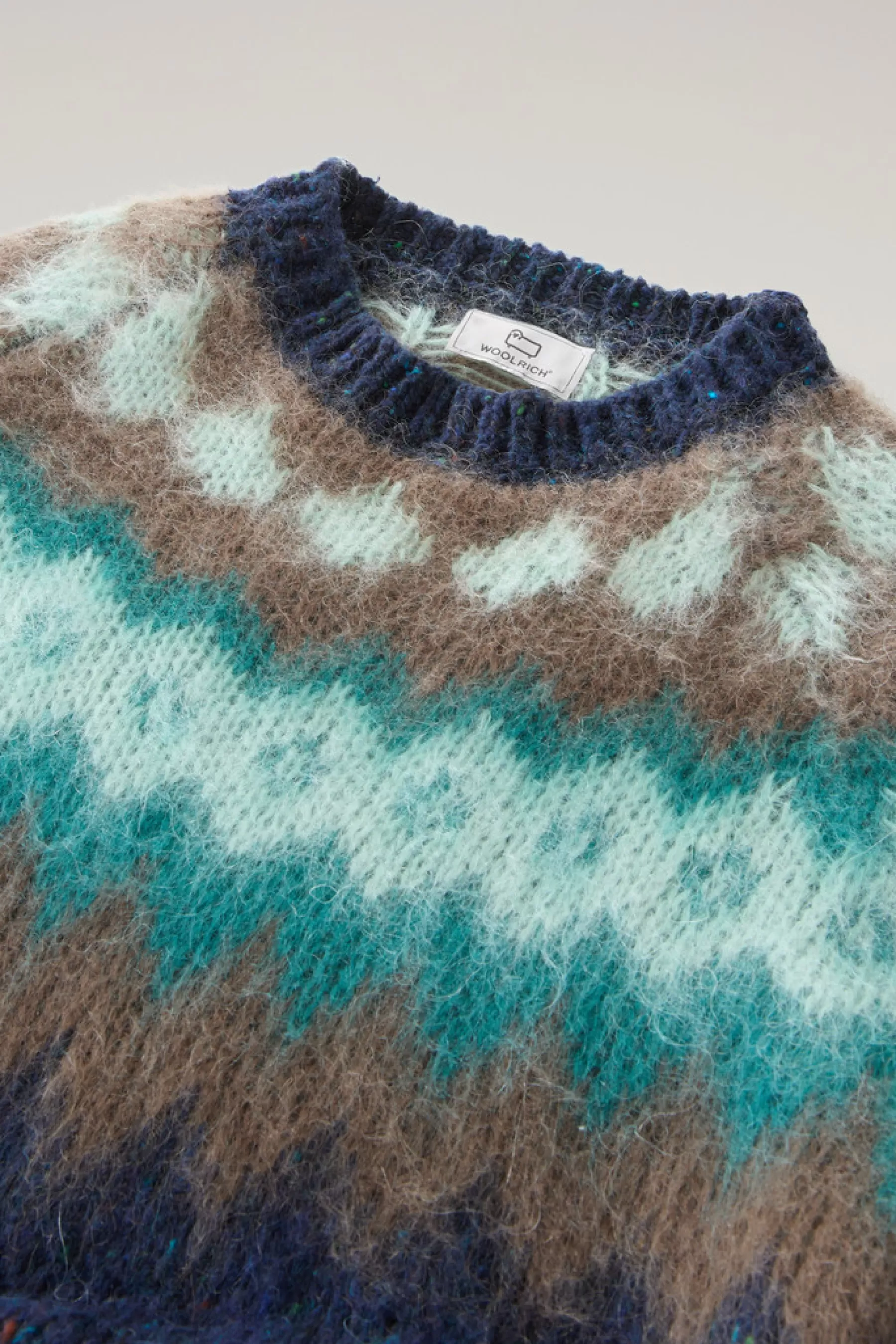 Outlet Fair Isle Pullover van wol-mohairmix DAMES Truien