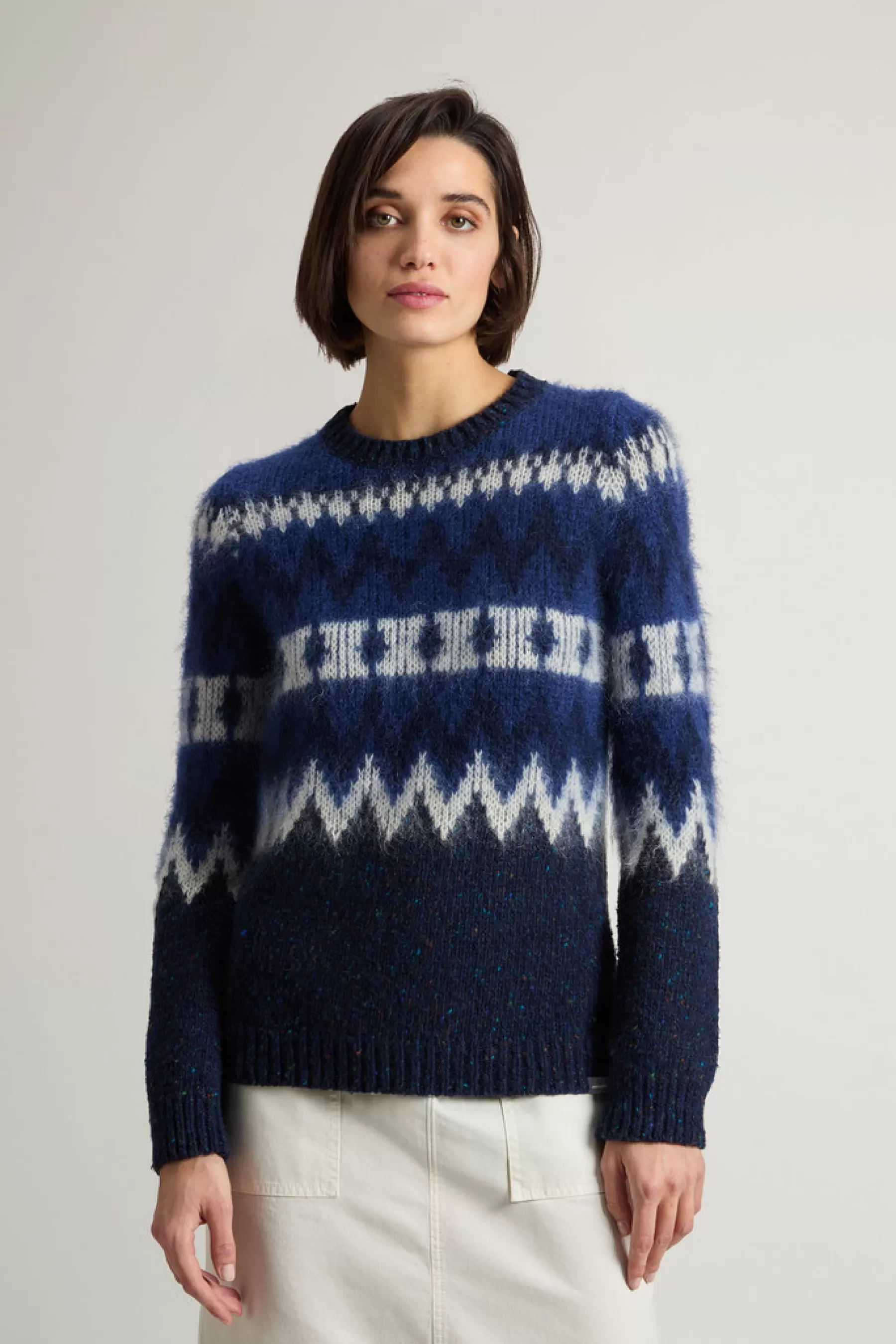 Cheap Fair Isle-trui van wolmix DAMES Truien