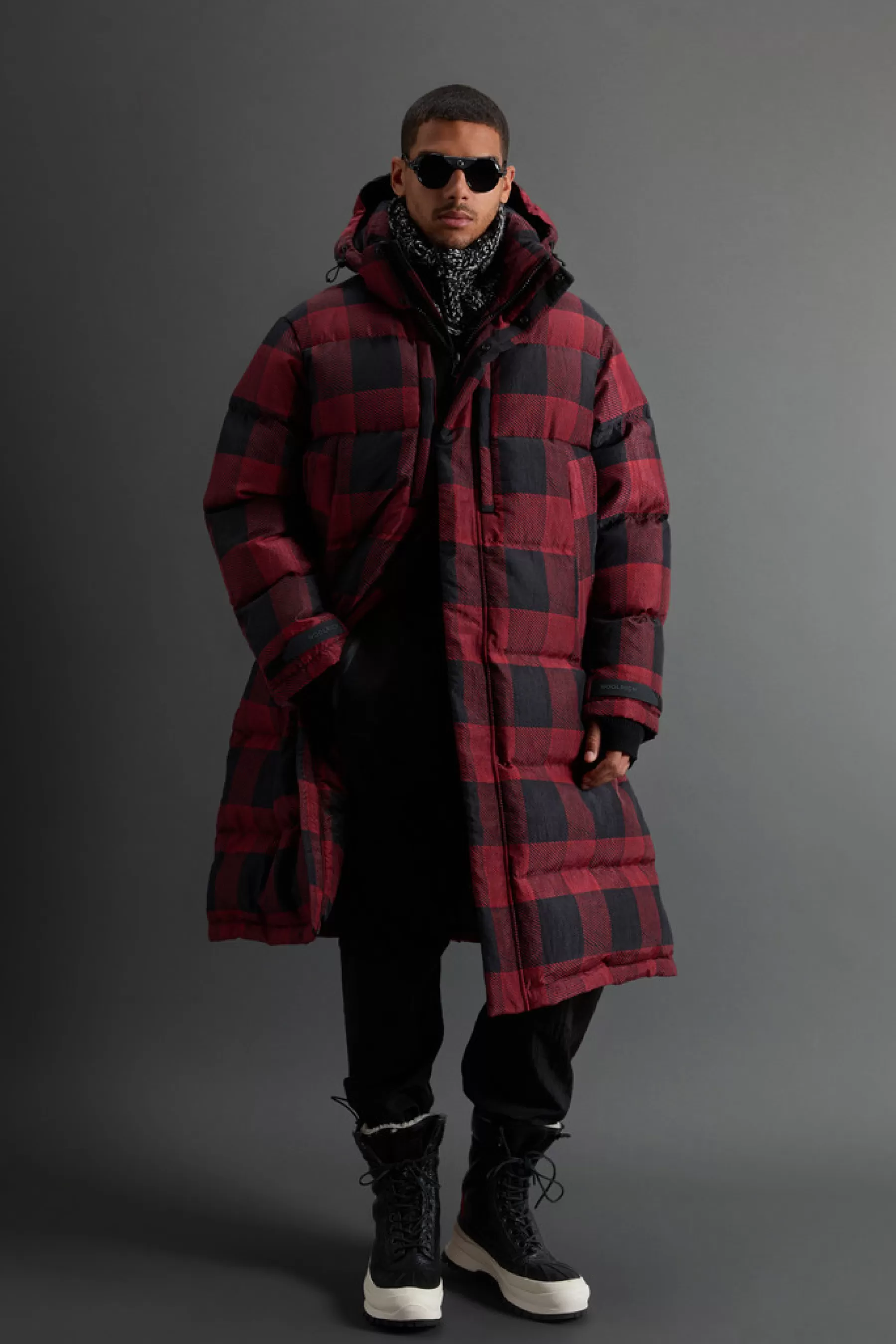 Online Gewatteerde Check Parka van Olmetex-nylon by Todd Snyder Heren Parka | Donsjassen