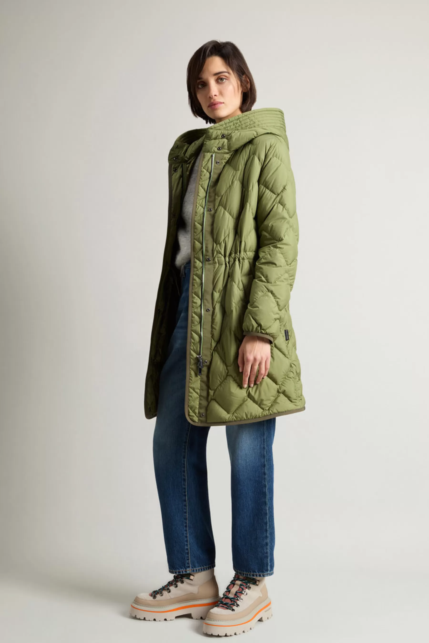 Fashion Heritage Parka van microvezel met capuchon en vizier DAMES Parka | Donsjassen