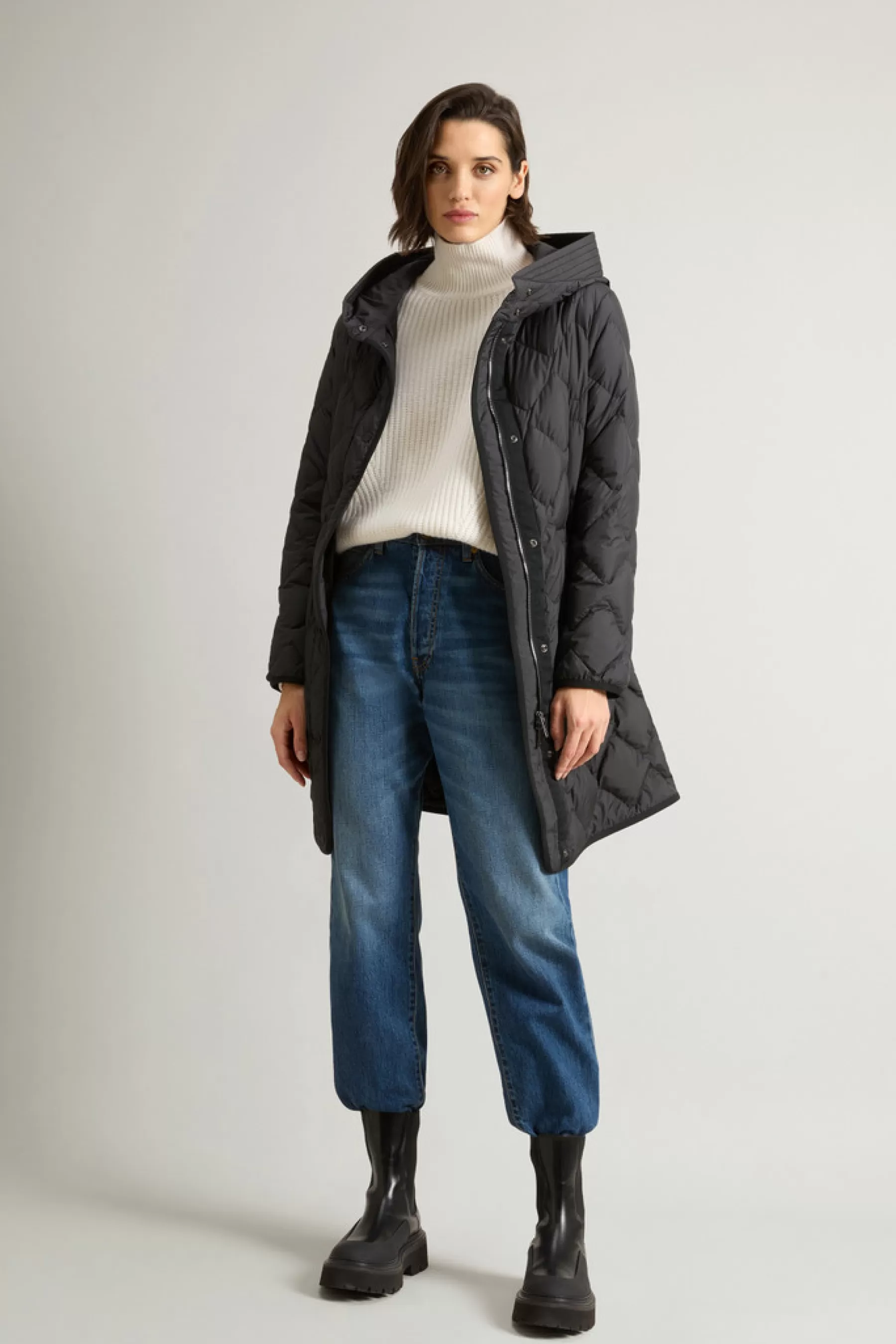 Cheap Heritage Parka van microvezel met capuchon en vizier DAMES Parka | Donsjassen