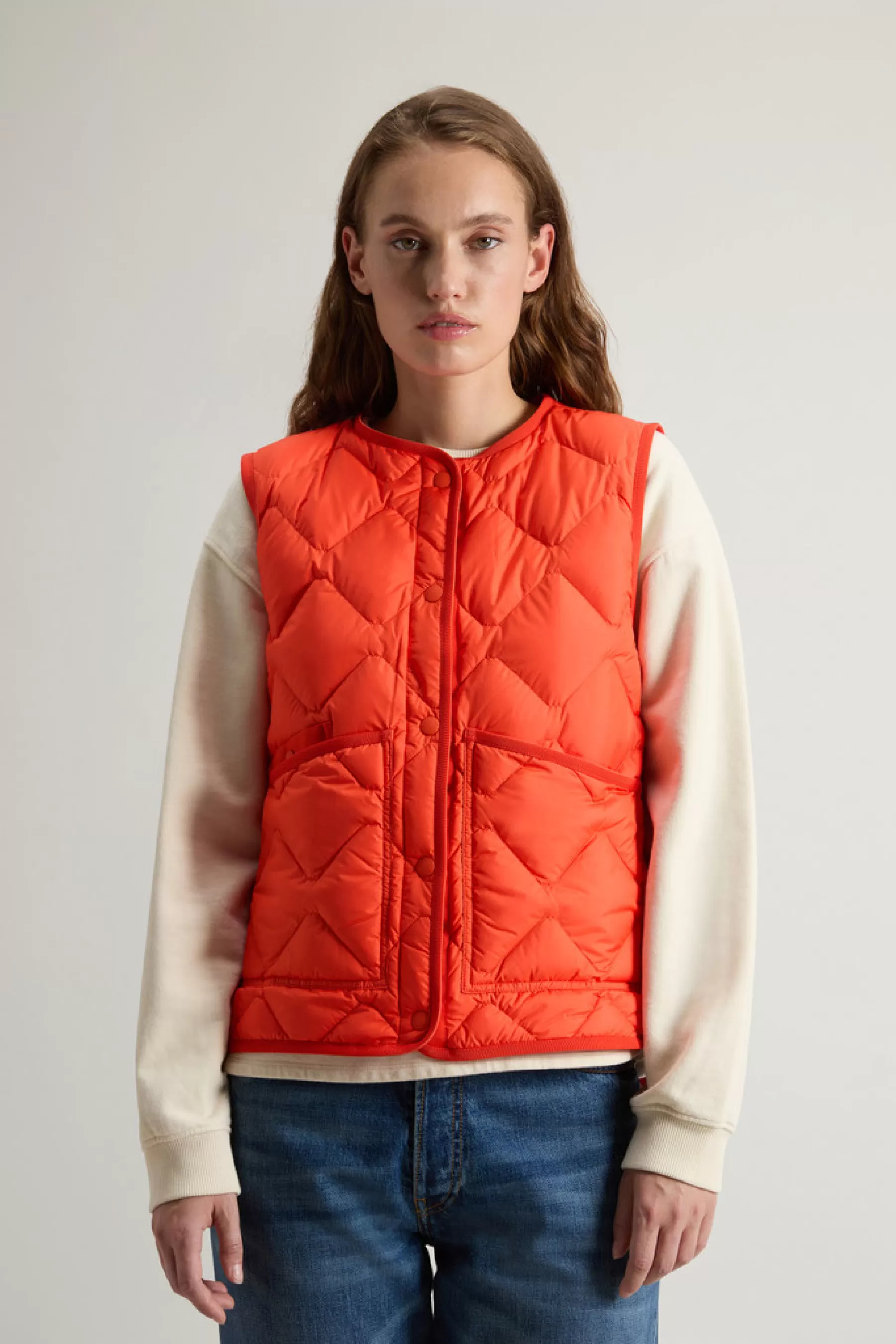 Store Heritage-bodywarmer met diamantvormige wattering DAMES Bodywarmers