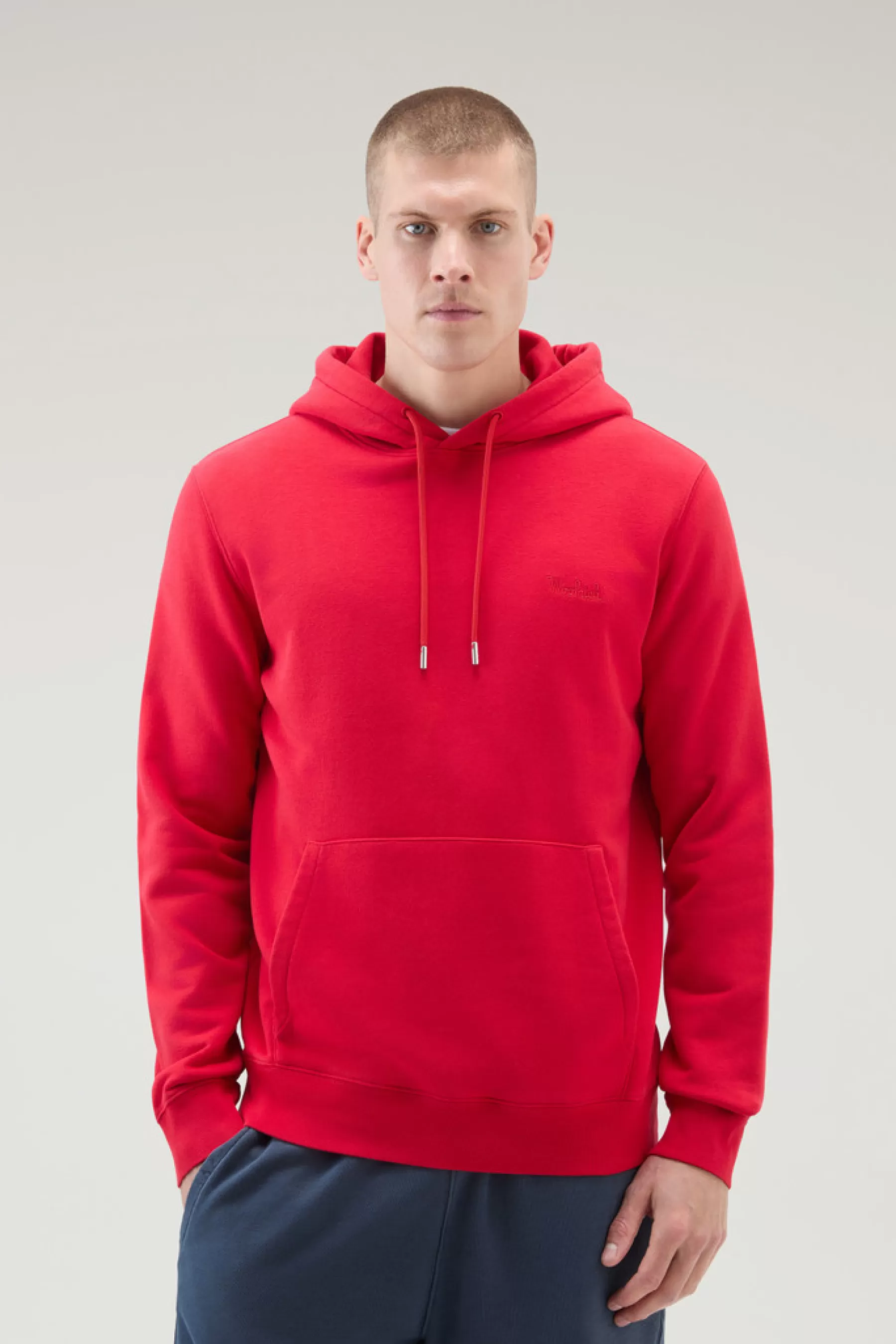 Online Katoenmix hoodie met geborduurd logo Heren Sweatshirts