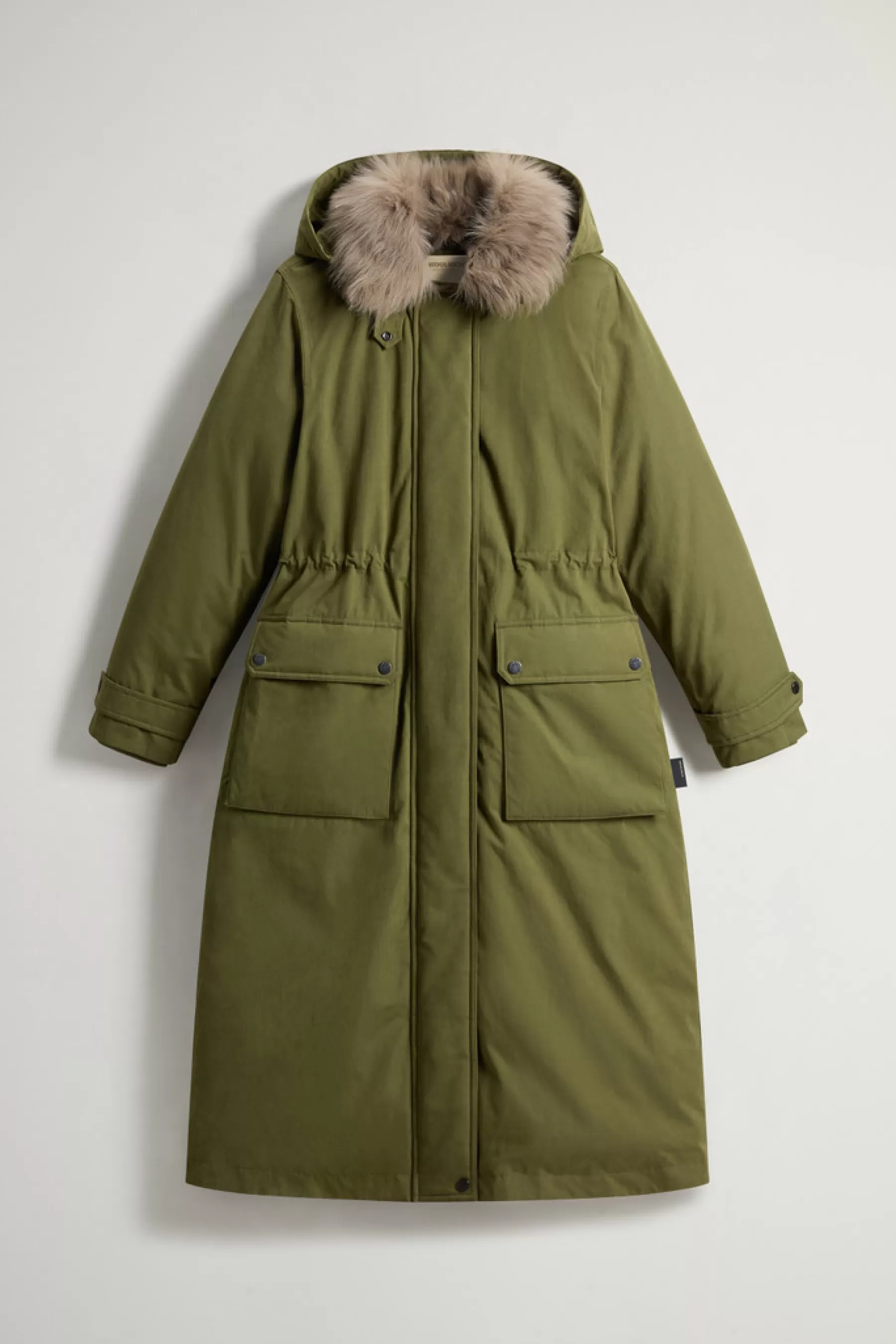 Flash Sale Lange Arctic Parka van Mountain Cloth met verwijderbare capuchon en bontkraag DAMES Parka