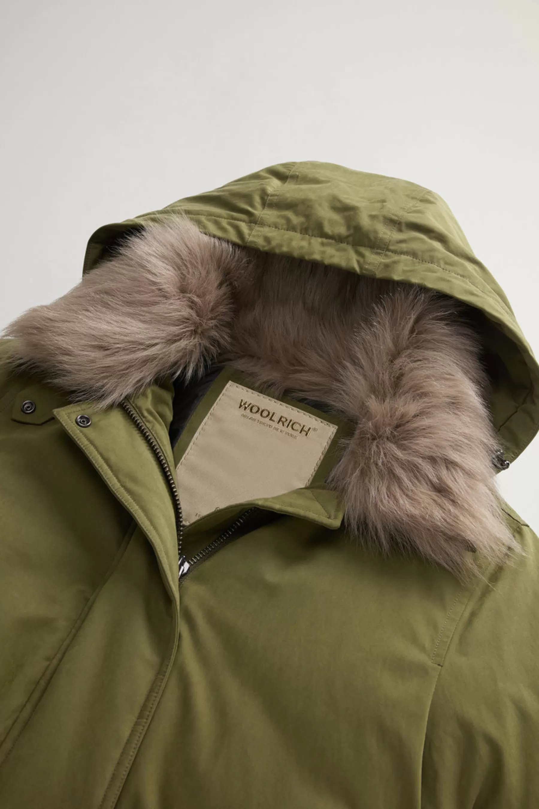 Flash Sale Lange Arctic Parka van Mountain Cloth met verwijderbare capuchon en bontkraag DAMES Parka