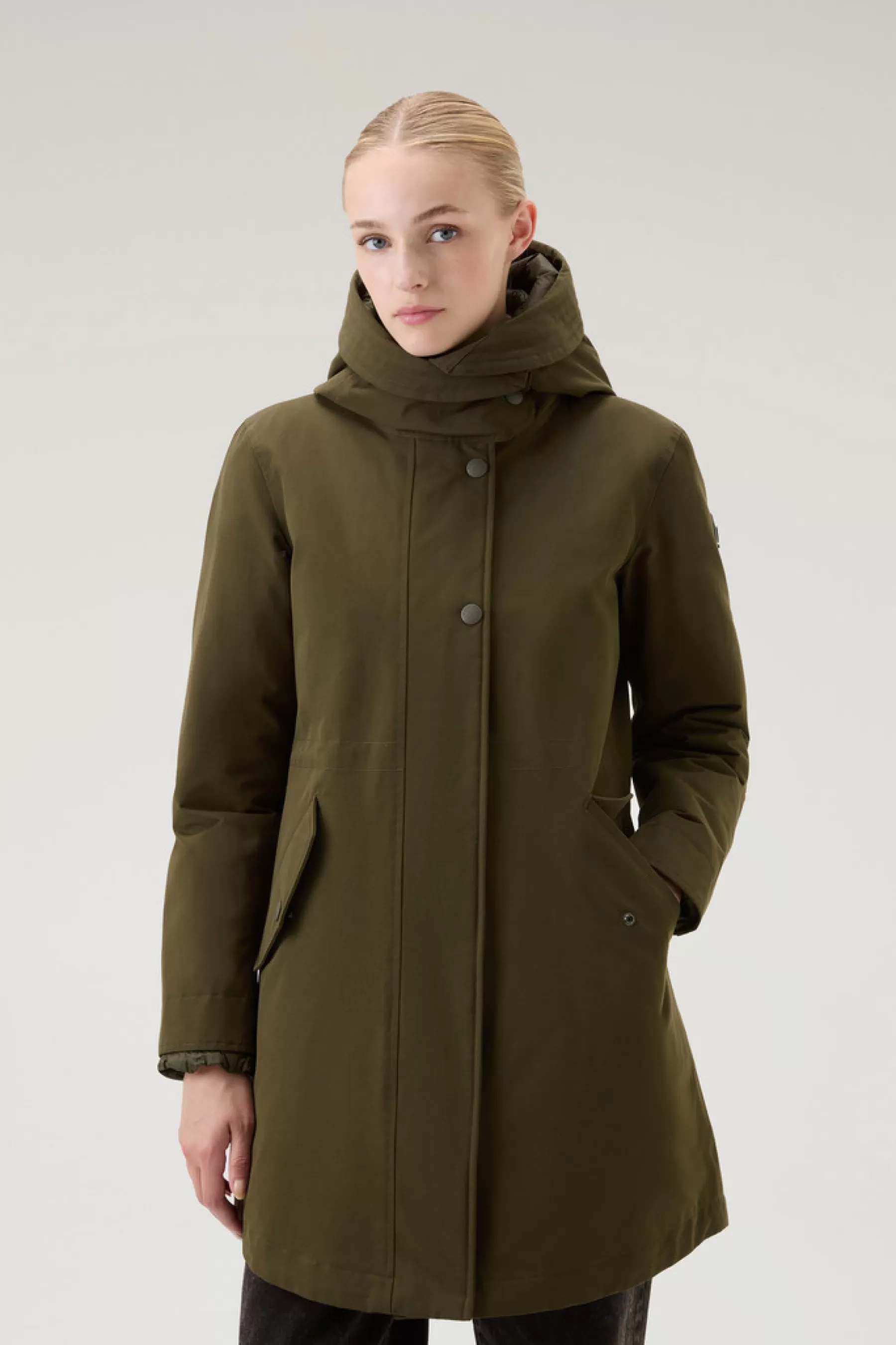 Best Militaire 3-in-1 Parka van Ramar Cloth met afneembaar gewatteerd jack DAMES Parka