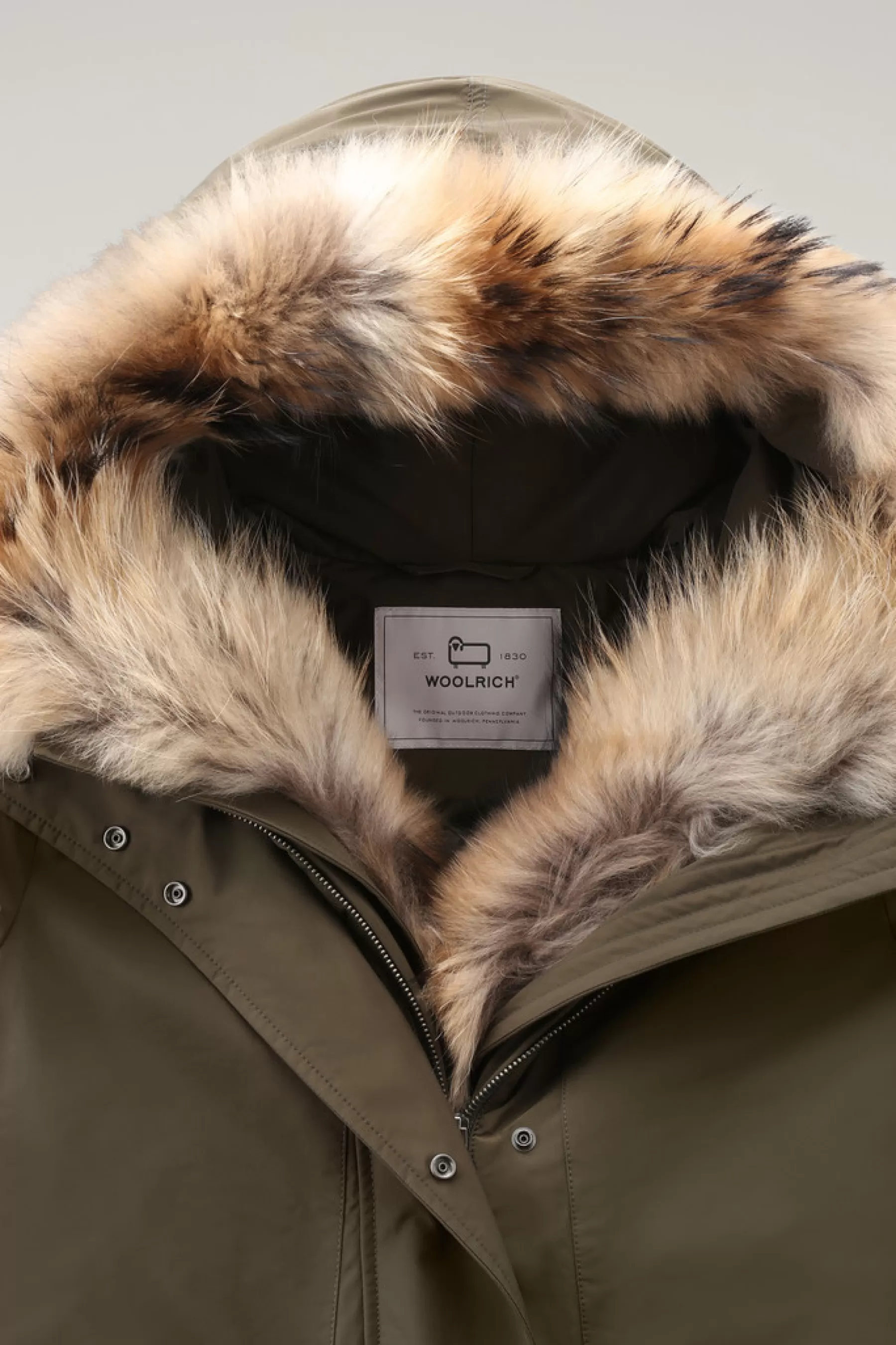 Outlet Military Parka in Urban Touch met wasbeerbont DAMES Parka