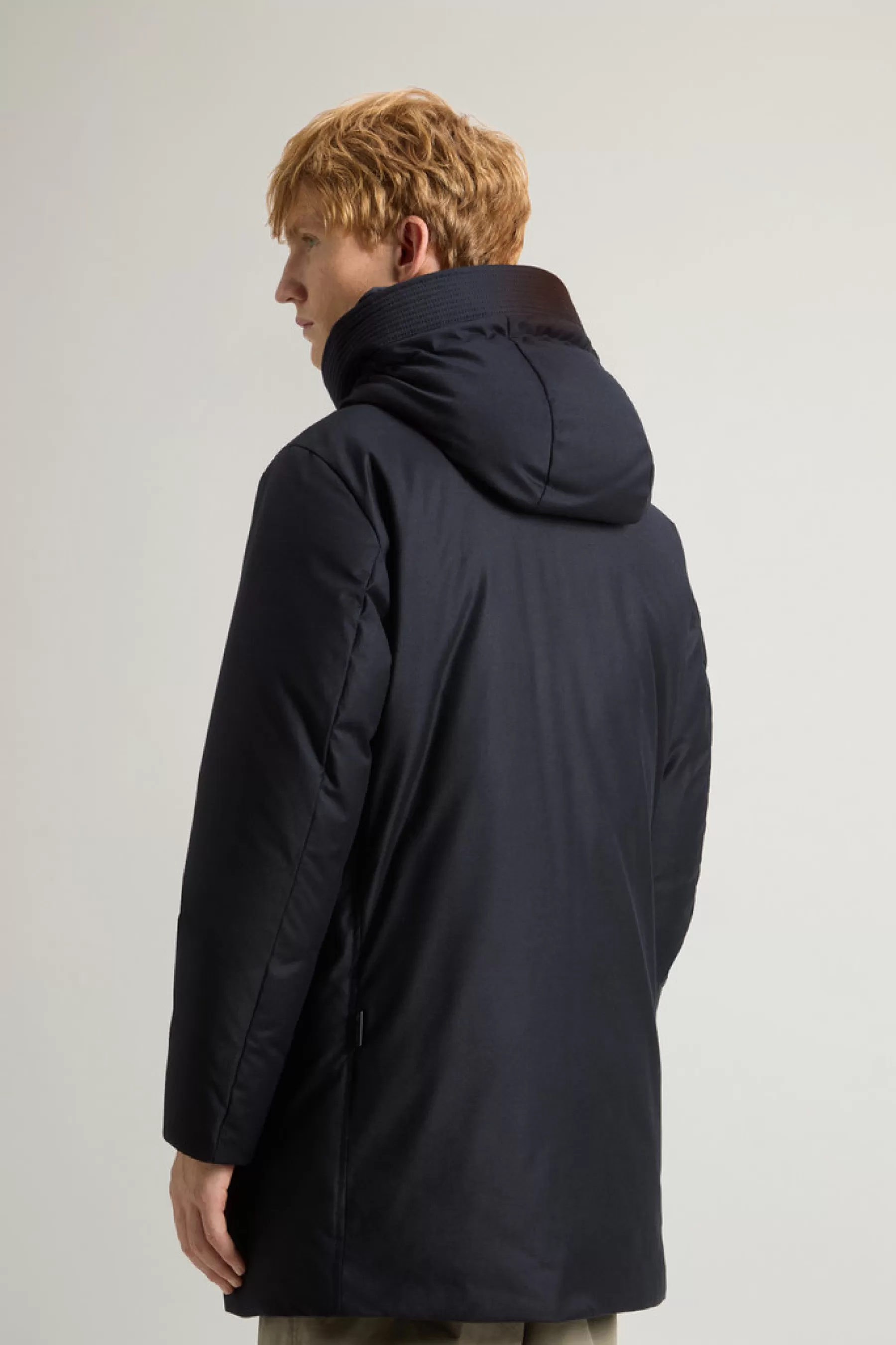 Fashion Parka van Italiaanse wol en zijde, gemaakt van een Loro Piana-stof Heren Parka | Jassen