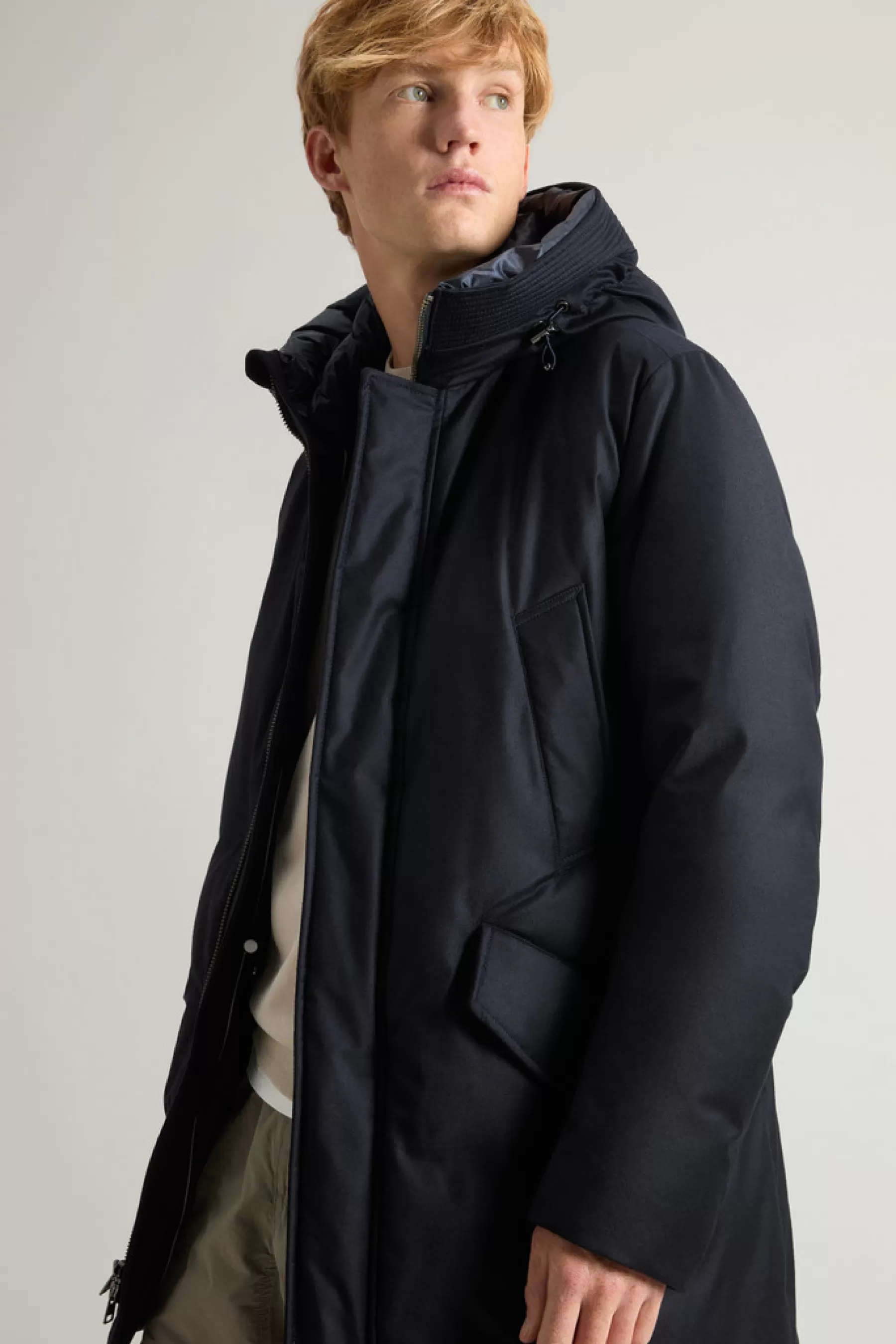Fashion Parka van Italiaanse wol en zijde, gemaakt van een Loro Piana-stof Heren Parka | Jassen