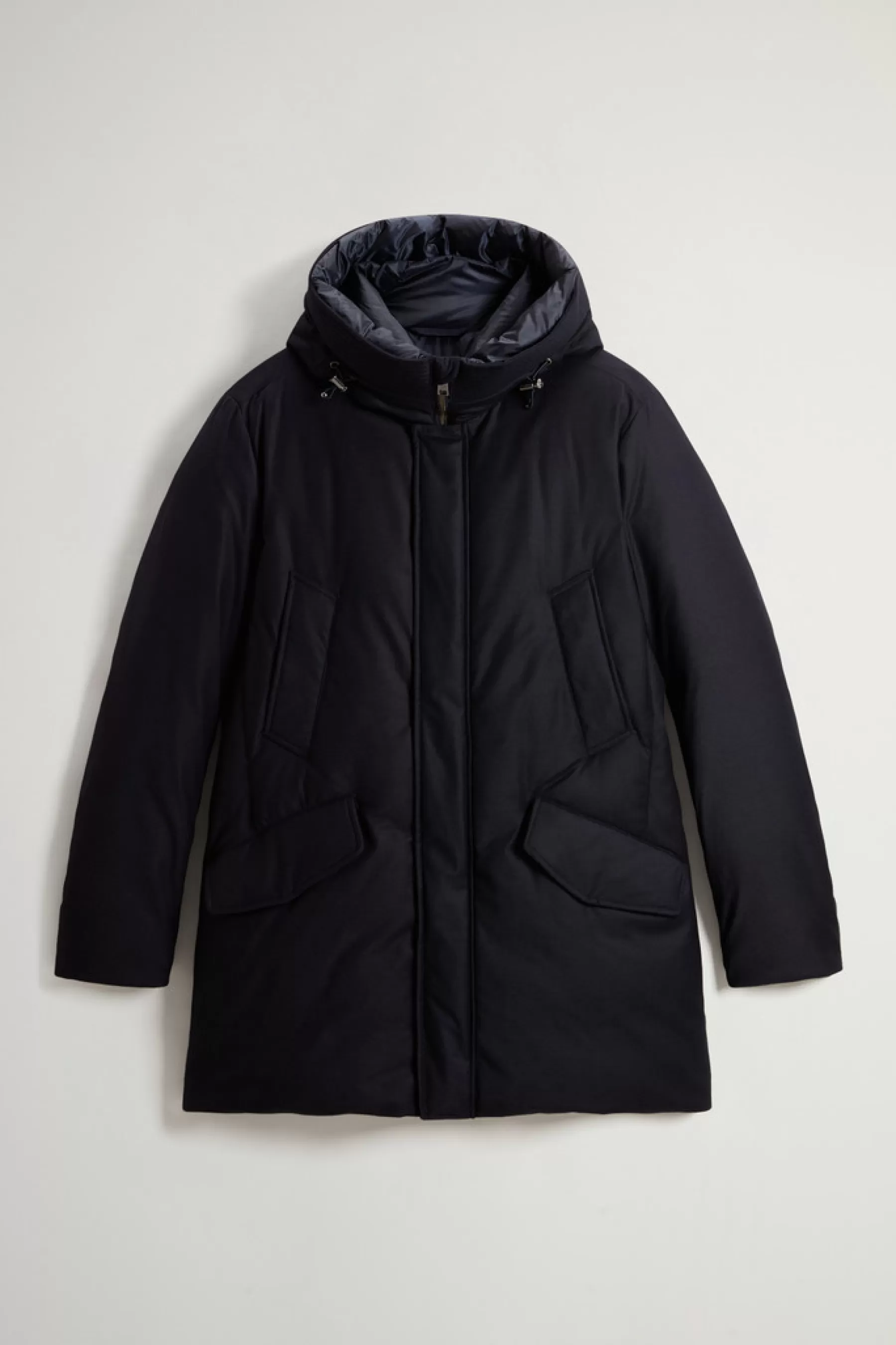 Fashion Parka van Italiaanse wol en zijde, gemaakt van een Loro Piana-stof Heren Parka | Jassen