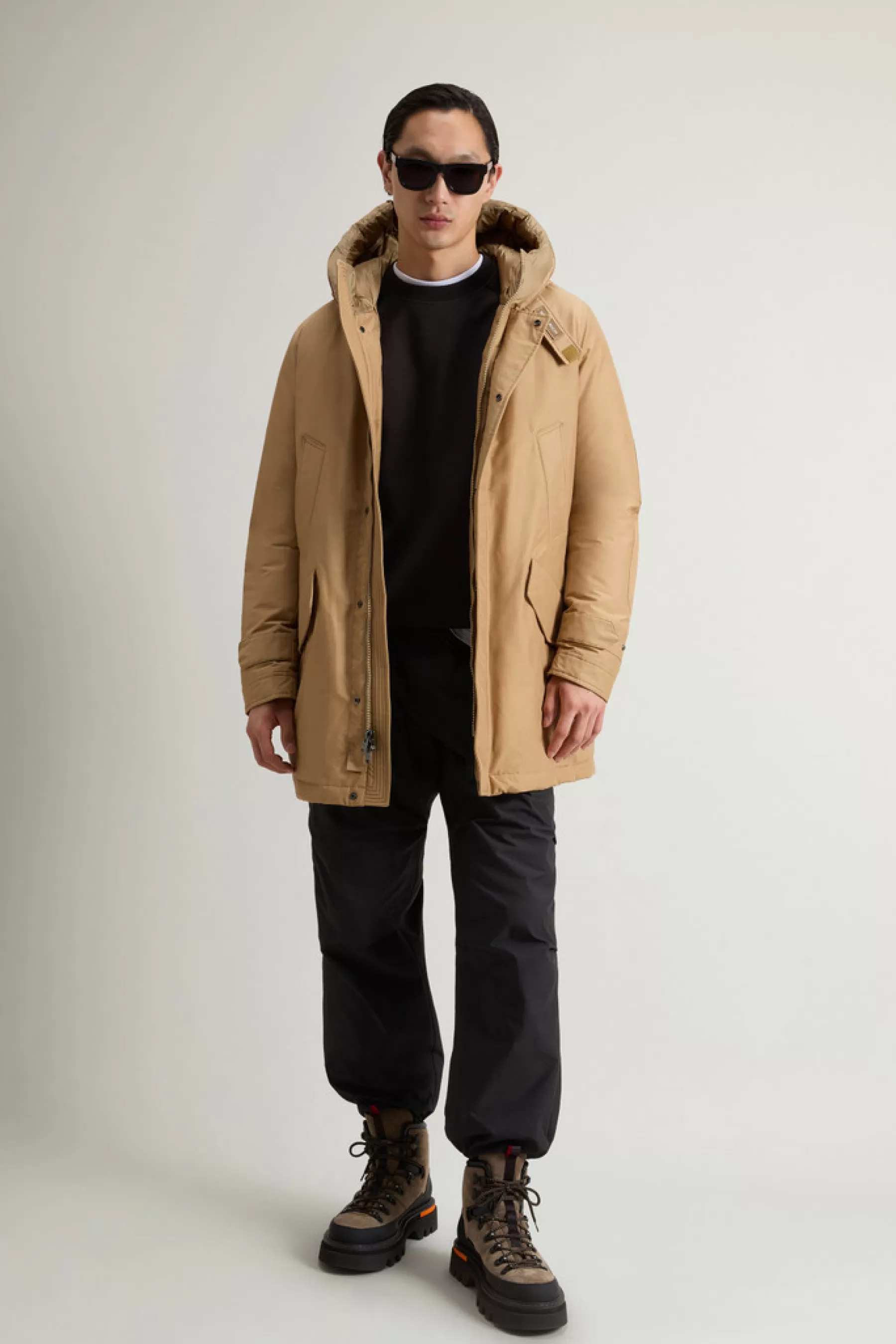 Online Polar Parka van Ramar Cloth met hoge kraag Heren Parka