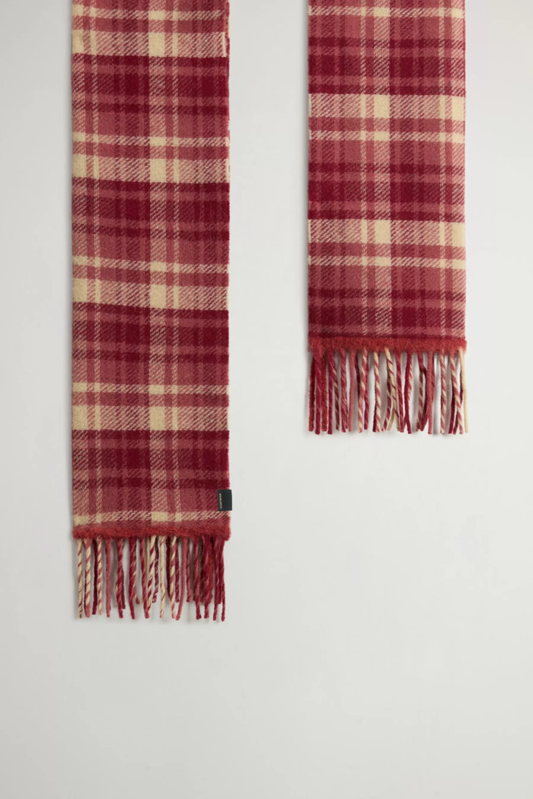 New Sjaal van een mix van wol en alpaca met ruitpatroon DAMES Sjaals En Handschoenen