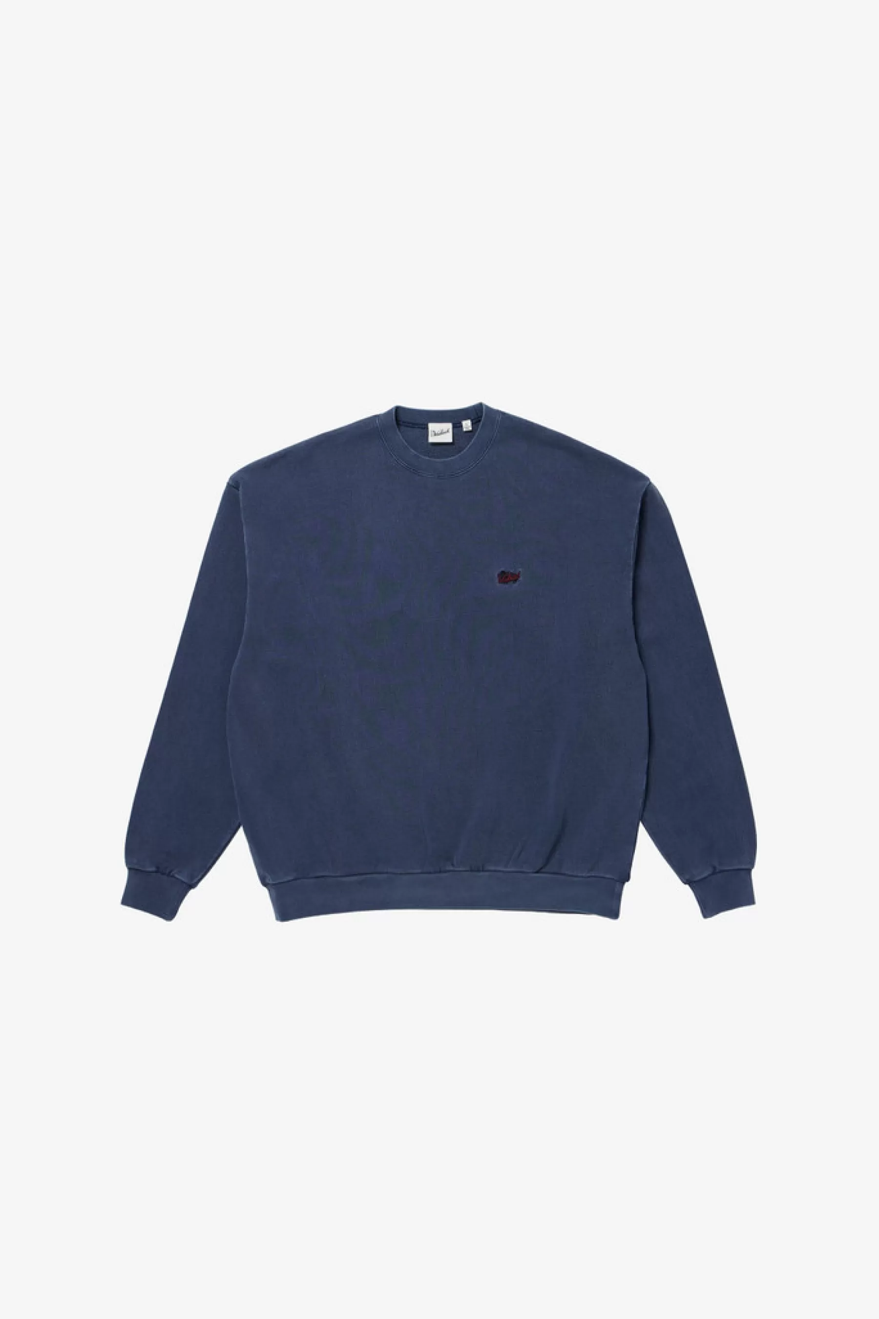 Cheap Sweater met ronde hals van zuiver katoen met geborduurd logo Heren Sweatshirts