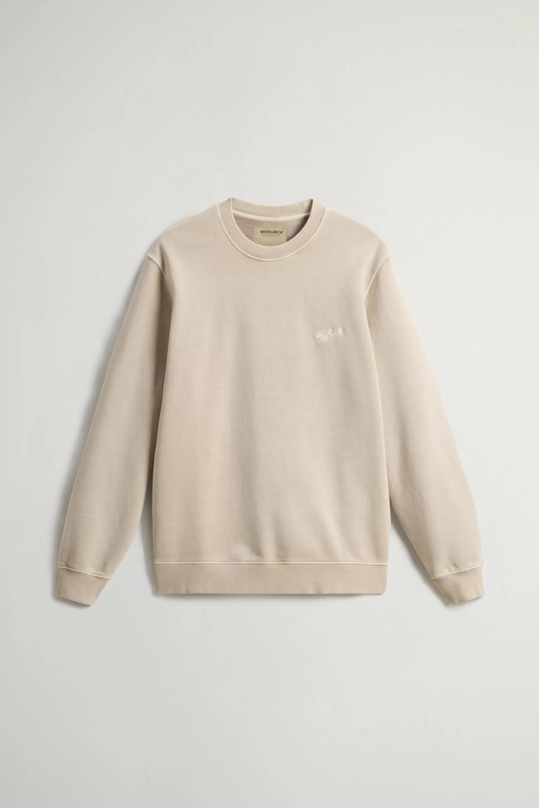 New Sweater van zuiver achteraf geverfd katoen met geborduurd logo Heren Sweatshirts