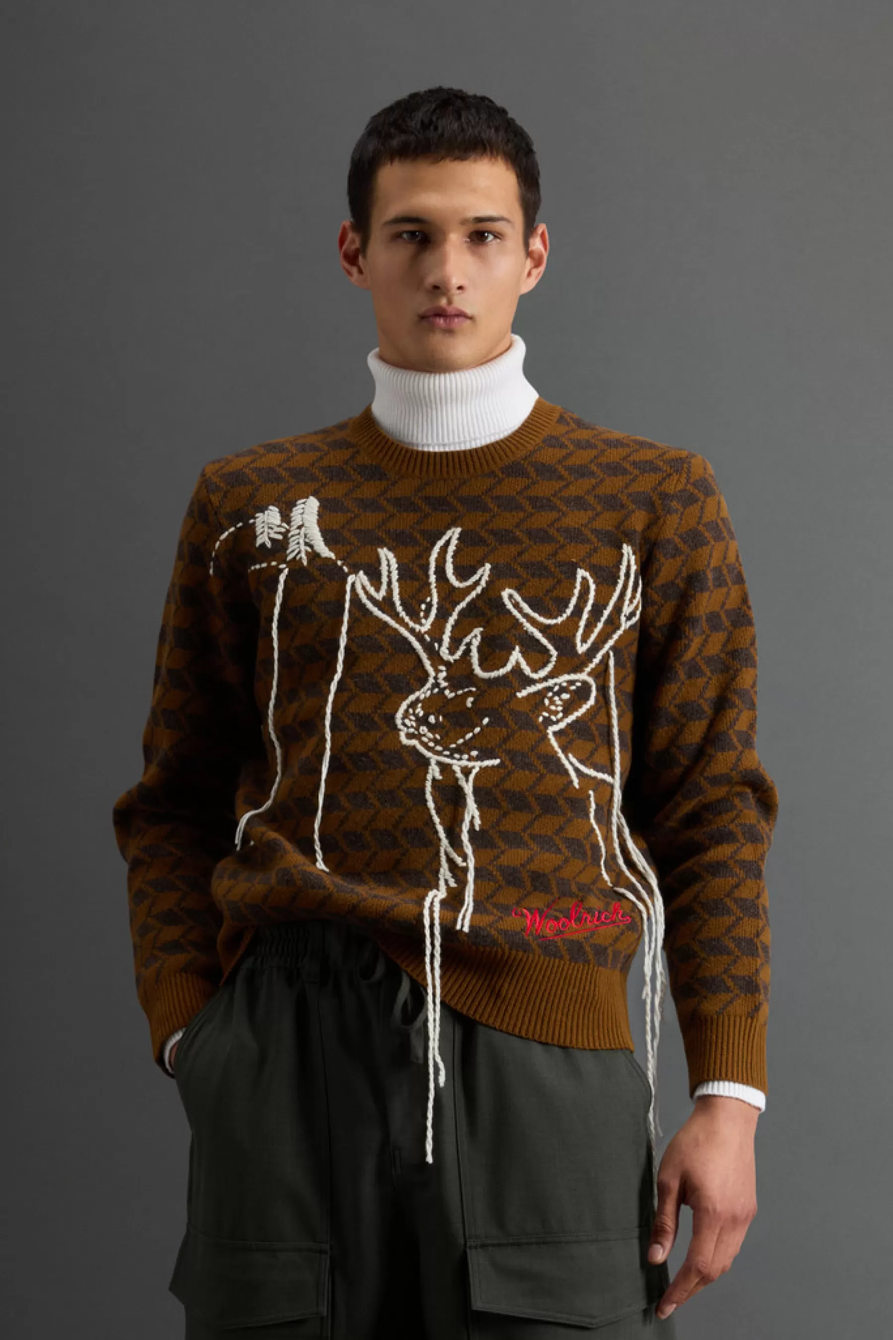 Best Trui met ronde hals van zuivere Merino-wol met borduursel by Todd Snyder Heren Truien
